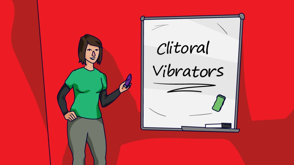 sex educator presenting about clitoral vibrators