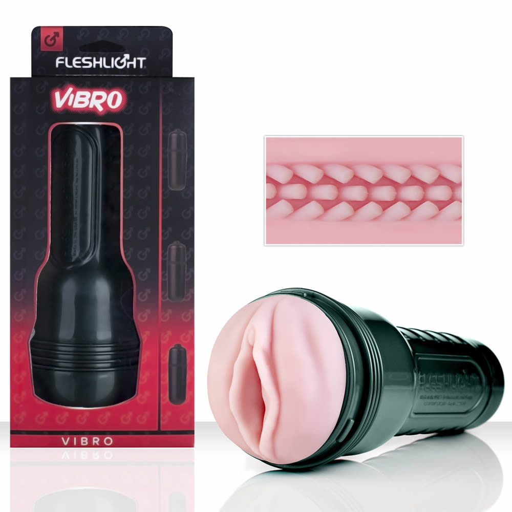 Vibro Pink Lady Touch Vibrating Male Masturbator Fleshlight